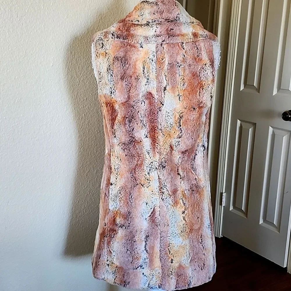 Alice+Olivia Boho Chic Retro 70's Y2K‎ Faux Fur Vest